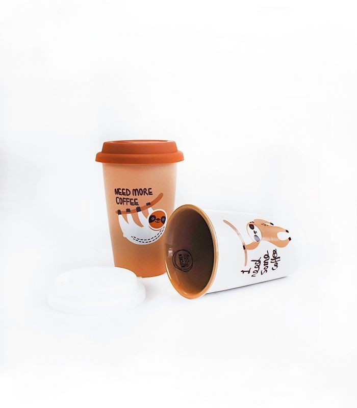 Tazza ufficio color cappuccino